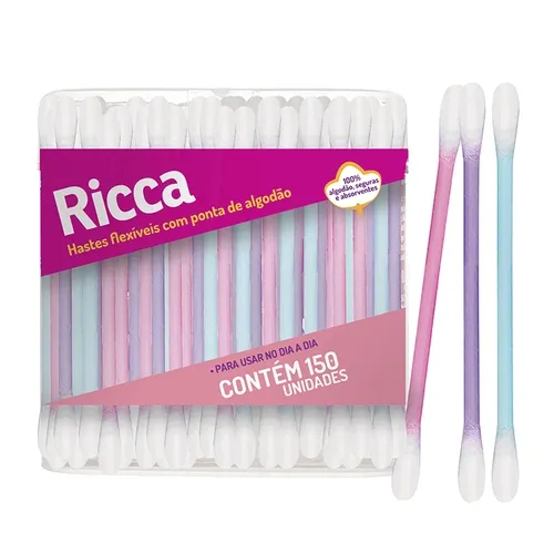 HASTES FLEXIVEIS RICCA COLORIDA 3244 PT 150UN