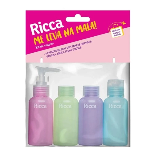 Kit Ricca Viagem Frasco 80Ml 4Un