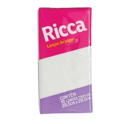 Lenco De Papel Ricca Bolso 10Un