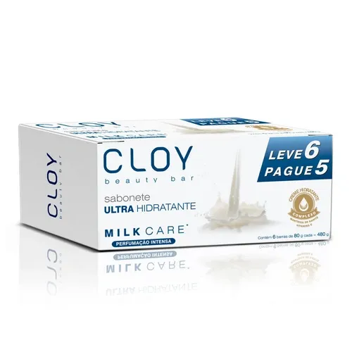 Kit Sabonete Cloy Beauty Milk Care 6X80G