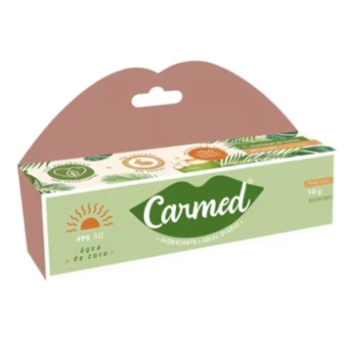 HIDRATANTE LABIAL CARMED AGUA DE COCO INCOLOR 10G