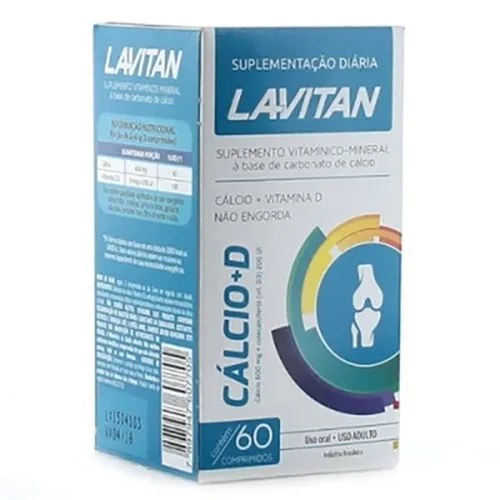 LAVITAN CALCIO+VITAMINA D3 200UI 60 COMPRIMIDOS