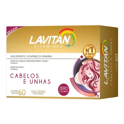 LAVITAN CABELOS E UNHAS 60CP