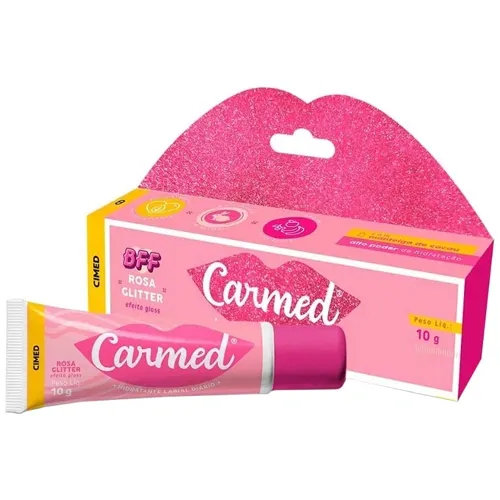 HIDRATANTE LABIAL CARMED BFF ROSA GLITTER 10G