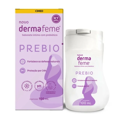 SABONETE LIQ INTIMO DERMAFEME PREBIO 100ML