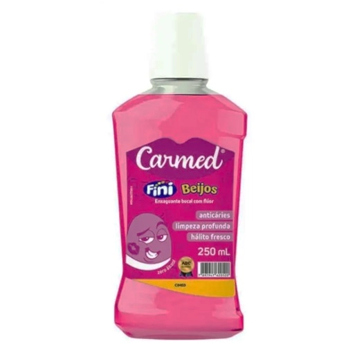 ENXAGUANTE BUCAL CARMED FINI BEIJOS S/ALCOOL 250ML
