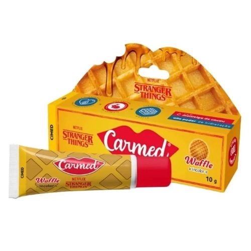 HIDRATANTE LABIAL CARMED STRANGER THINGS WAFFLE INCOLOR 10G