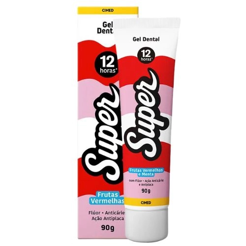 GEL DENTAL SUPER FRUTAS VERMELHAS 90G