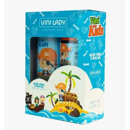 KIT VINI KIDS SH+GEL ALOE VERA E MALVA 330ML+220G