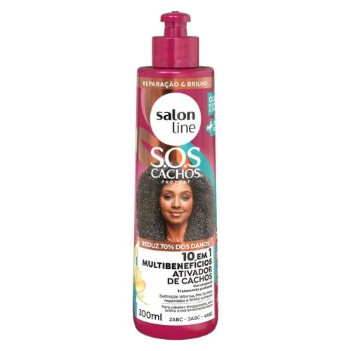 ATIVADOR CACHOS SALON LINE 10 EM 1 MULTIBENEFICIOS 300ML