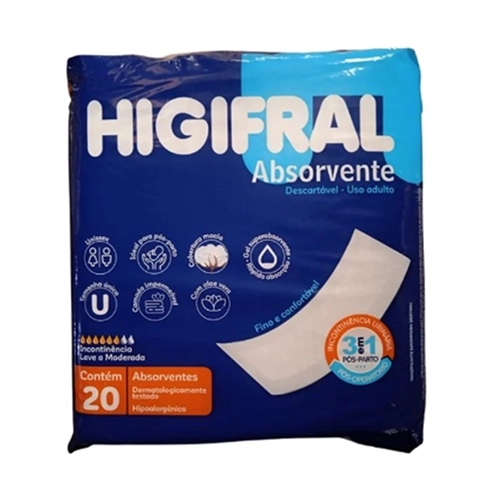 ABSORVENTE HIGIFRAL MAXI CARE ADULTO 20UN