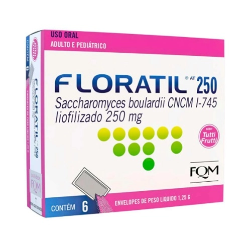 Floratil At Probiotico  250Mg Em Po 6 Envelopes