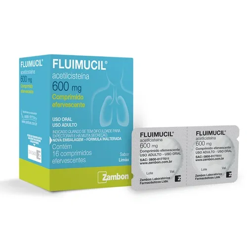 FLUIMUCIL 600MG 16CP EFERV