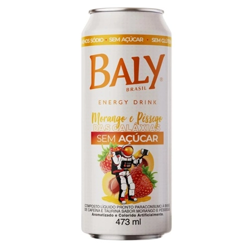 BALY ENERGY DRINK DAS GALAXIAS MORANGO/PESSEGO ZERO 473ML