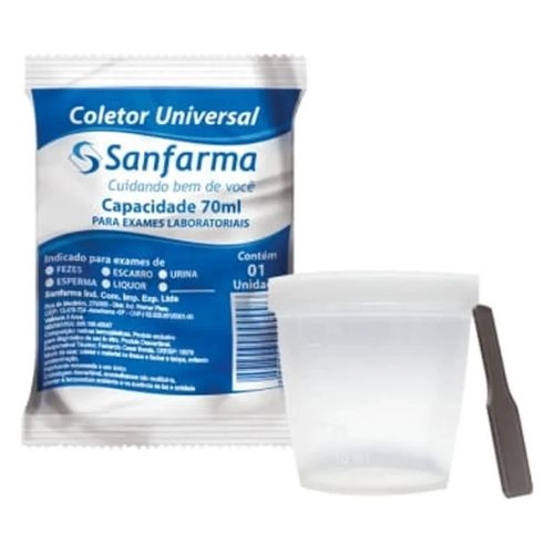 COLETOR UNIVERSAL SANFARMA DESPACK 70ML