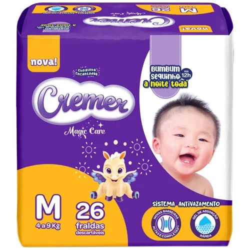 Fralda Cremer Jumbo M 26Un