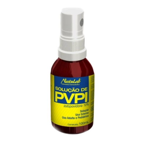 PVPI IODOPOVIDONA NATULAB FRASCO SPRAY COM 100ML