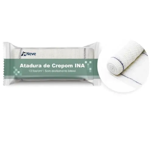 ATADURA CREPOM INA NEVE 13 FIOS 12CMX1,8M 1UN