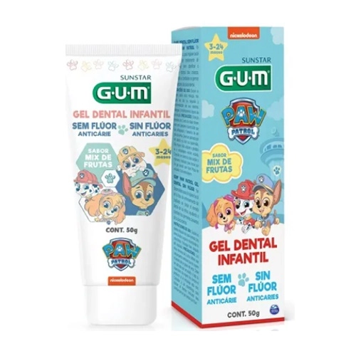 CREME DENTAL GUM PATRULHA CANINA BABY SEM FLUOR 50G