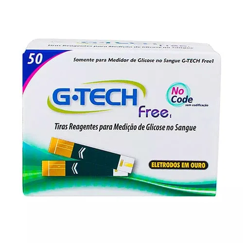 Teste Glicose G Tech Free 50Un