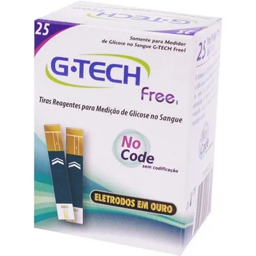 TESTE GLICOSE G TECH FREE 25UN