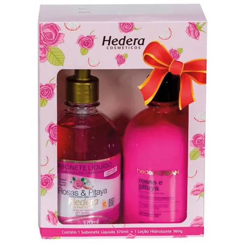 KIT PRESENTE HEDERA SABONETE LIQUIDO + LOCAO ROS MOSQ 370G