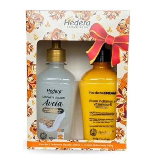 KIT HEDERA SABONETE LIQ AVEIA+HIDRATANTE OLEOS INDIANOS 2UN 370ML+370G