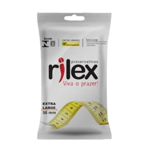 PRESERVATIVO RILEX EXTRA LARGE 3 UNIDADES