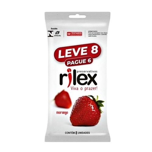 PRESERVATIVO RILEX MORANGO L8P6UN