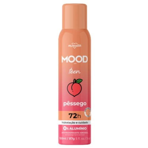 DESODORANTE MY HEALTH MOOD AER TEEN PESSEGO 72H 150ML