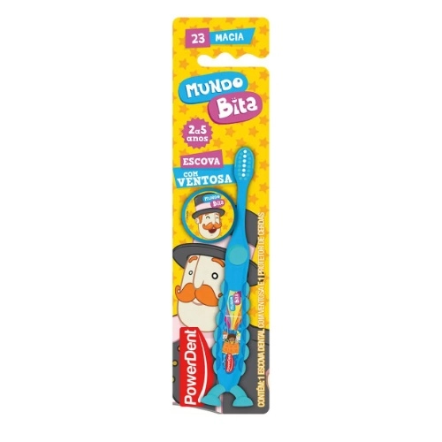 ESCOVA DENTAL POWERDENT MUNDO BITA MACIA 1UN