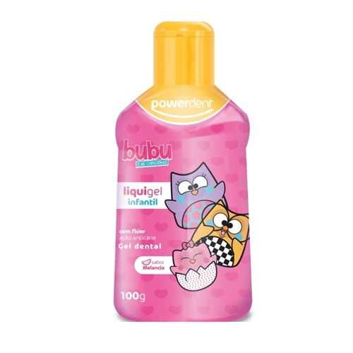 GEL DENTAL POWERDENT BUBU E AS CORUJINHAS MELANCIA 100G