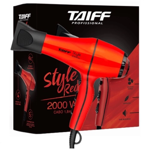 Secador Cabelo Taiff Style 2000W Red 220V 1Un