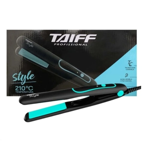Prancha De Alisamento Para Cabelos Taiff Style Preta Bivolt 110/220V 1Un