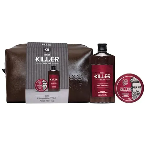KIT QOD BARBER SHOP SH+POM MOD+NEC KILLER 220ML+70G
