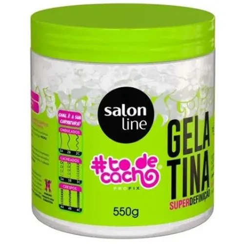 GELATINA CAPILAR SALON LINE #TODECACHO SUPER DEFINICAO 550G 