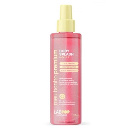 BODY SPLASH LABOTRAT LABPOP MEU BANHO PREMIUM PINK SHIMMER 190ML