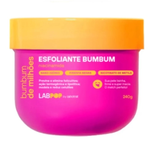 CREME ESFOLIANTE LABPOP BUMBUM DE MILHOES 240G