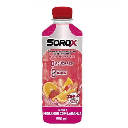 SOROX MORANGO/LARANJA LIQ 550ML
