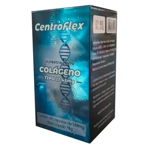 CENTROFLEX COLAGENO TIPO II 500MG 60CAP