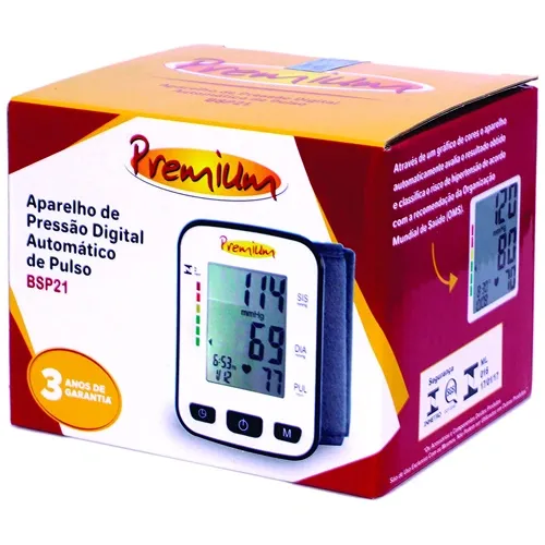 Aparelho Pressao Digital Pulso Premium