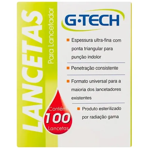 LANCETAS G-TECH 1UN CX100