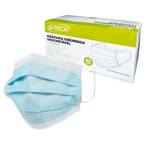MASCARA G-TECH CIRURGICA DESCARTAVEL 50UN