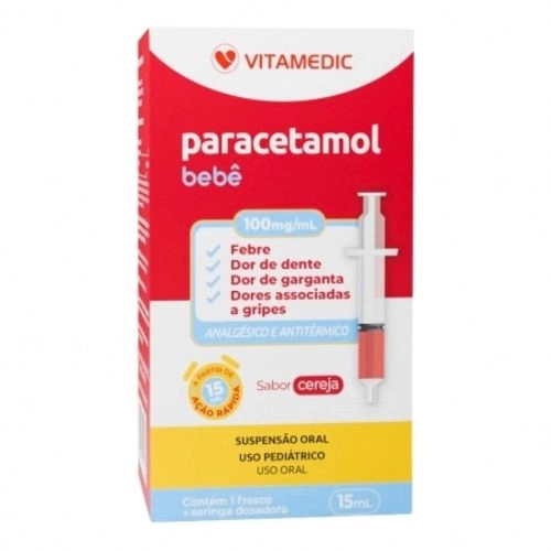 PARACETAMOL BEBE 100MG/ML LIQ 15ML