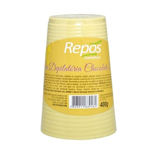 CERA DEPILATORIA REPOS CHOCOLATE BRANCO 400G
