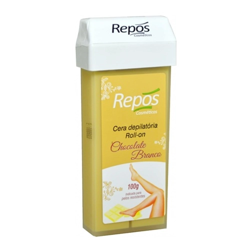 CERA DEPILATORIA REPOS ROLL CHOCOLATE BRANCO 100G
