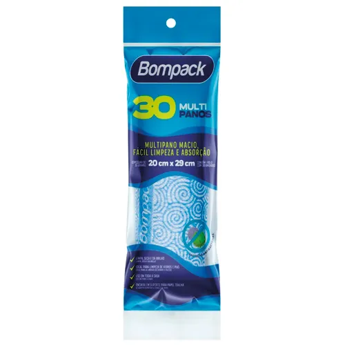 PANO BOMPACK LIMP SLIM AZUL 30UN