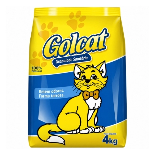 AREIA HIGIENICA GOL CAT PERFUMADA 4KG