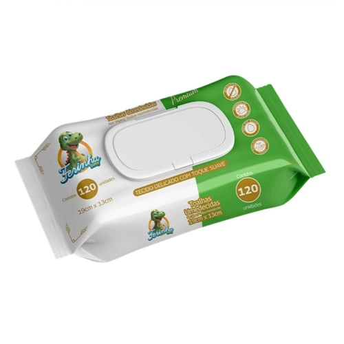 LENCOS UMEDECIDOS FERINHA BABY FLIPTOP 120 UNIDADES