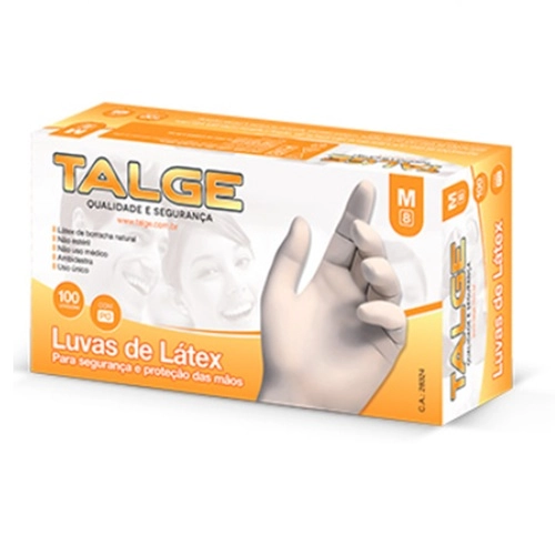 LUVA PROCEDIMENTO TALGE COM PO M 100UN